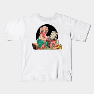 Clown putting on makeup - The transformation! Kids T-Shirt